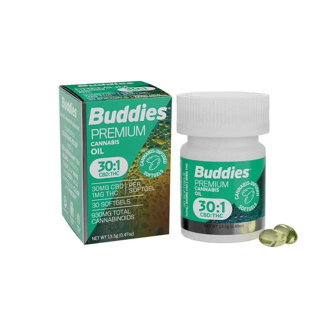 30:1 CBD:THC PCO | Capsules | 900mg CBD:30mg THC | 30ct | 30mg:1mg/ea
