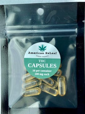 THC Capsules 100mg each