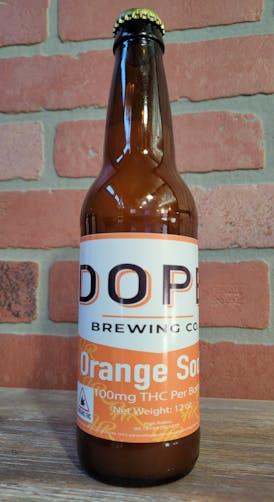 Dope Brewing Orange Soda 100mg THC