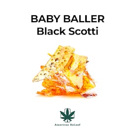 BABY BALLER Black Scotti Badder 3.5g Hybrid Indica