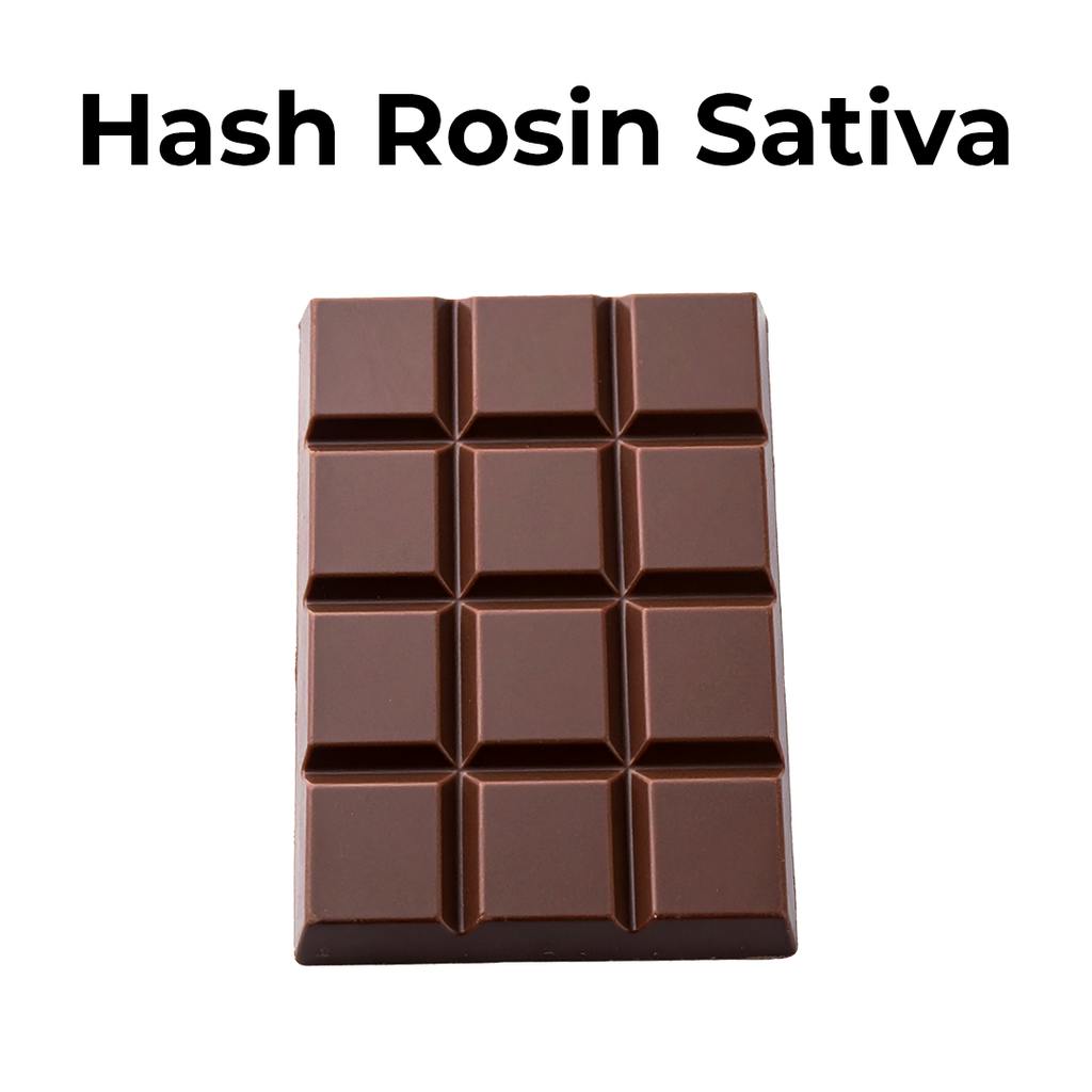 High Rollers Hash Rosin Semi-Sweet Sativa Chocolate Bar 100mg