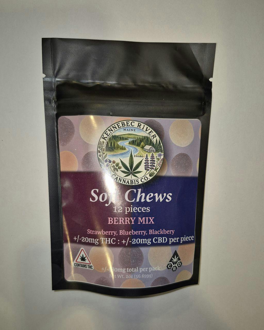 Home Grown Health Care 20mg THC & 20mg CBD Gummies - 40mg total