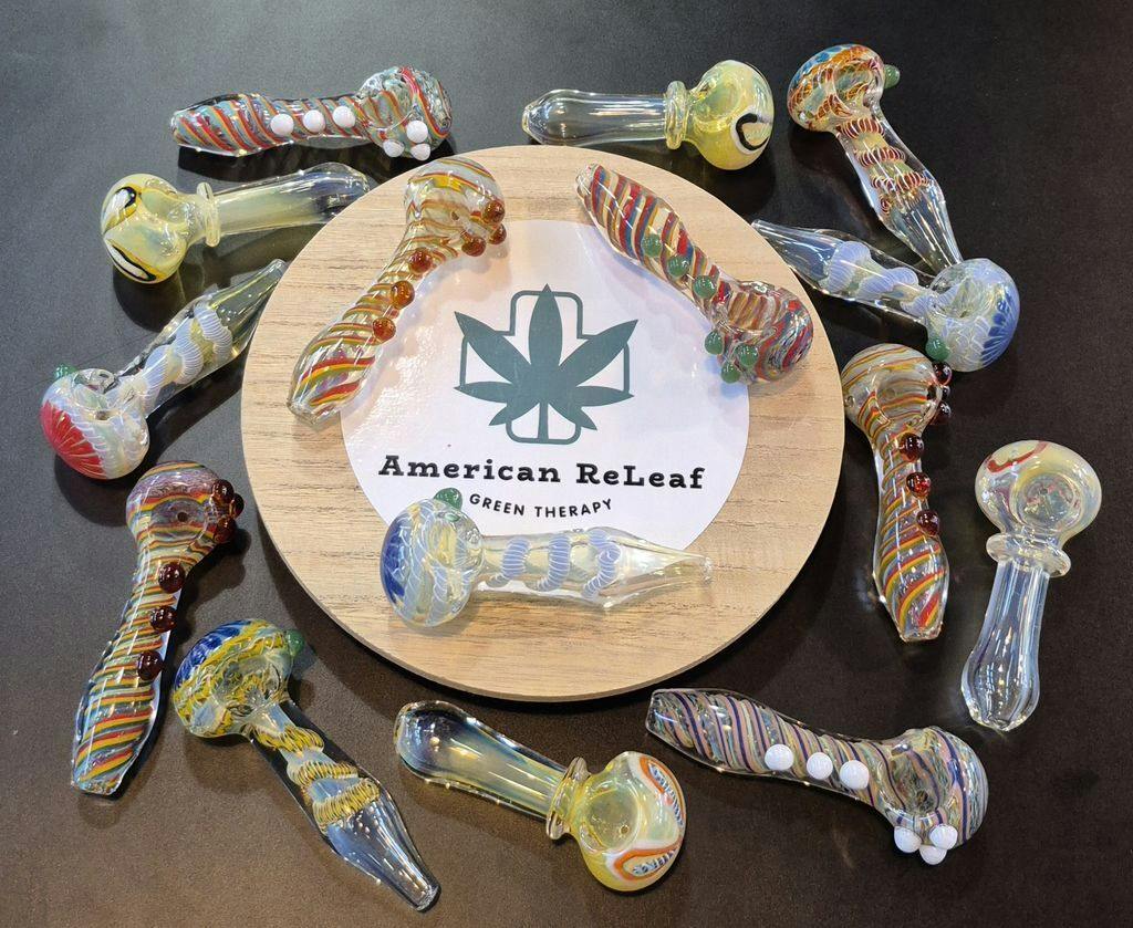 American ReLeaf Glass Hand Bowl Swirl