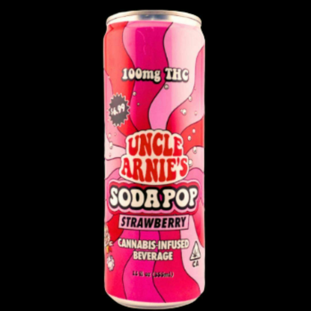 Uncle Arnie's Beverage - Strawberry Soda Pop 100mg