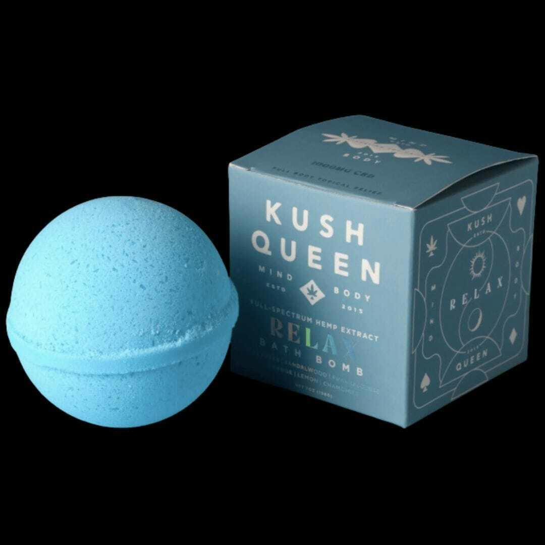 Kush Queen - Lemon OZ Kush 2:1 Relax Bath Bomb 7oz