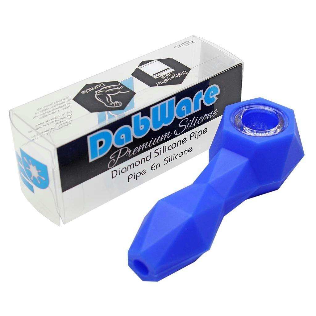 DabWare - Silicone Diamond Pipe - Blue