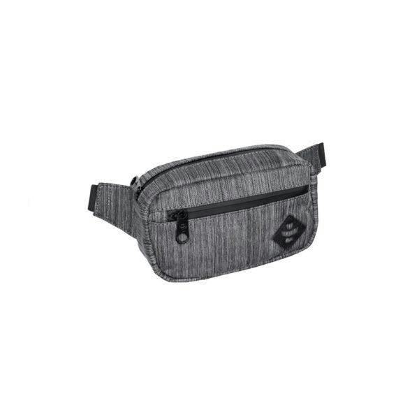 The Companion Smell Proof Stash Bag | Striped Dark Grey
