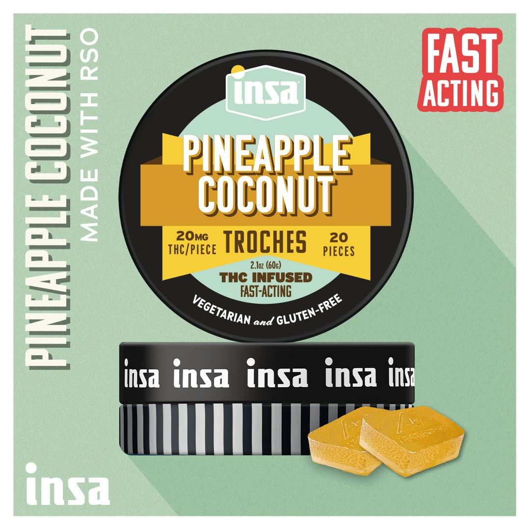 Pineapple Coconut RSO Troches 20ct