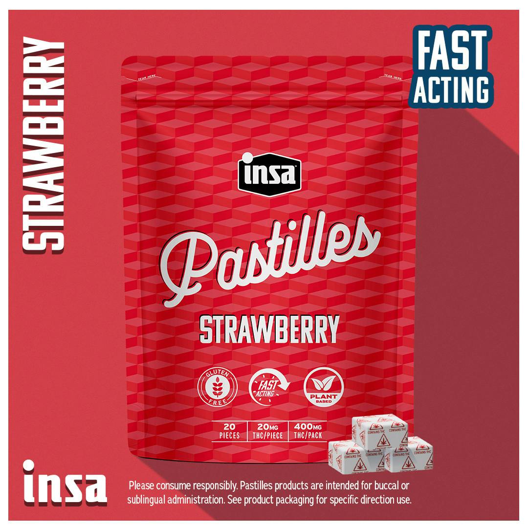 Strawberry Diamond Infused Pastilles 20ct