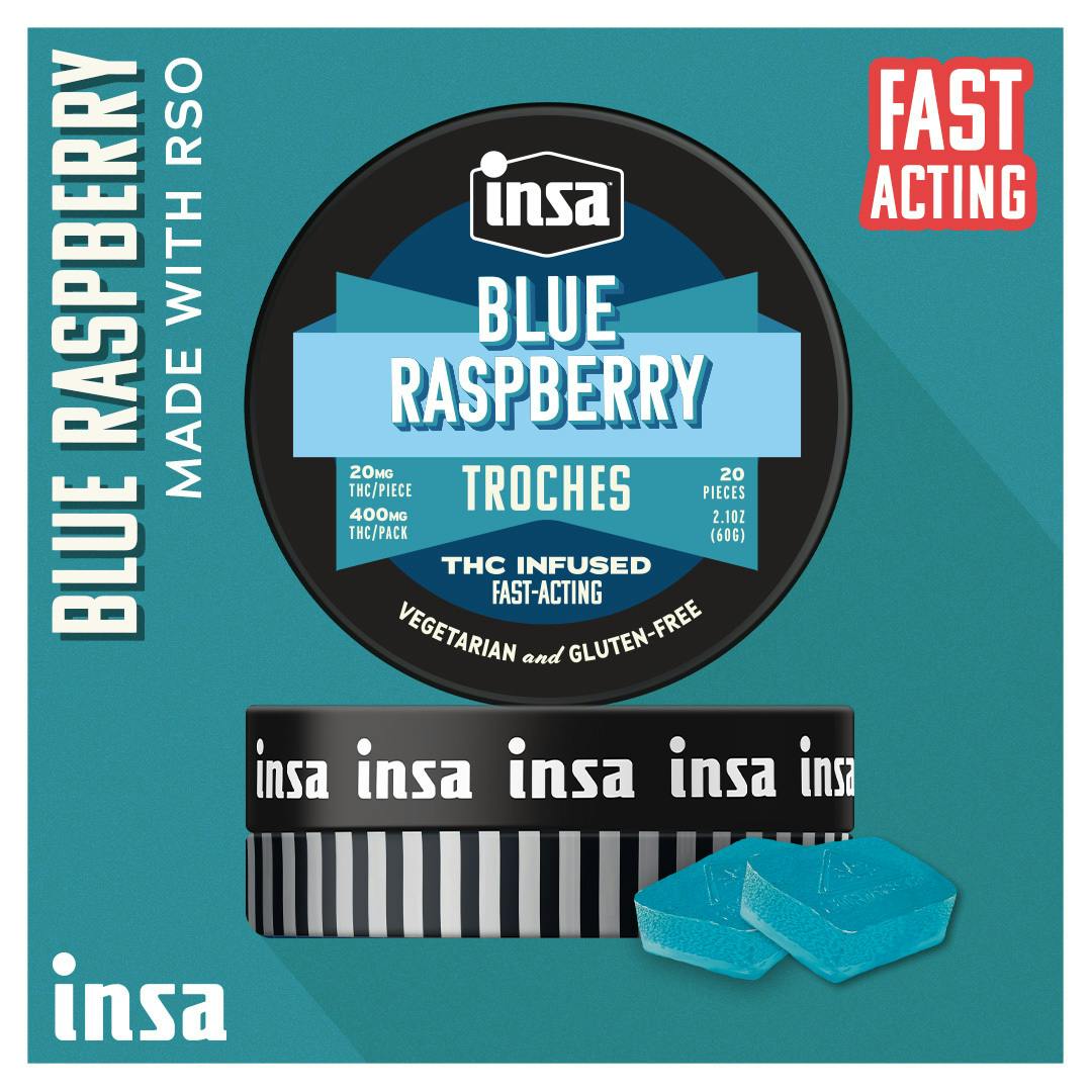 Blue Raspberry RSO Troches 20ct