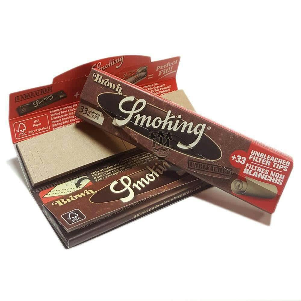 Papers - Smoking Brown King Size with Tips