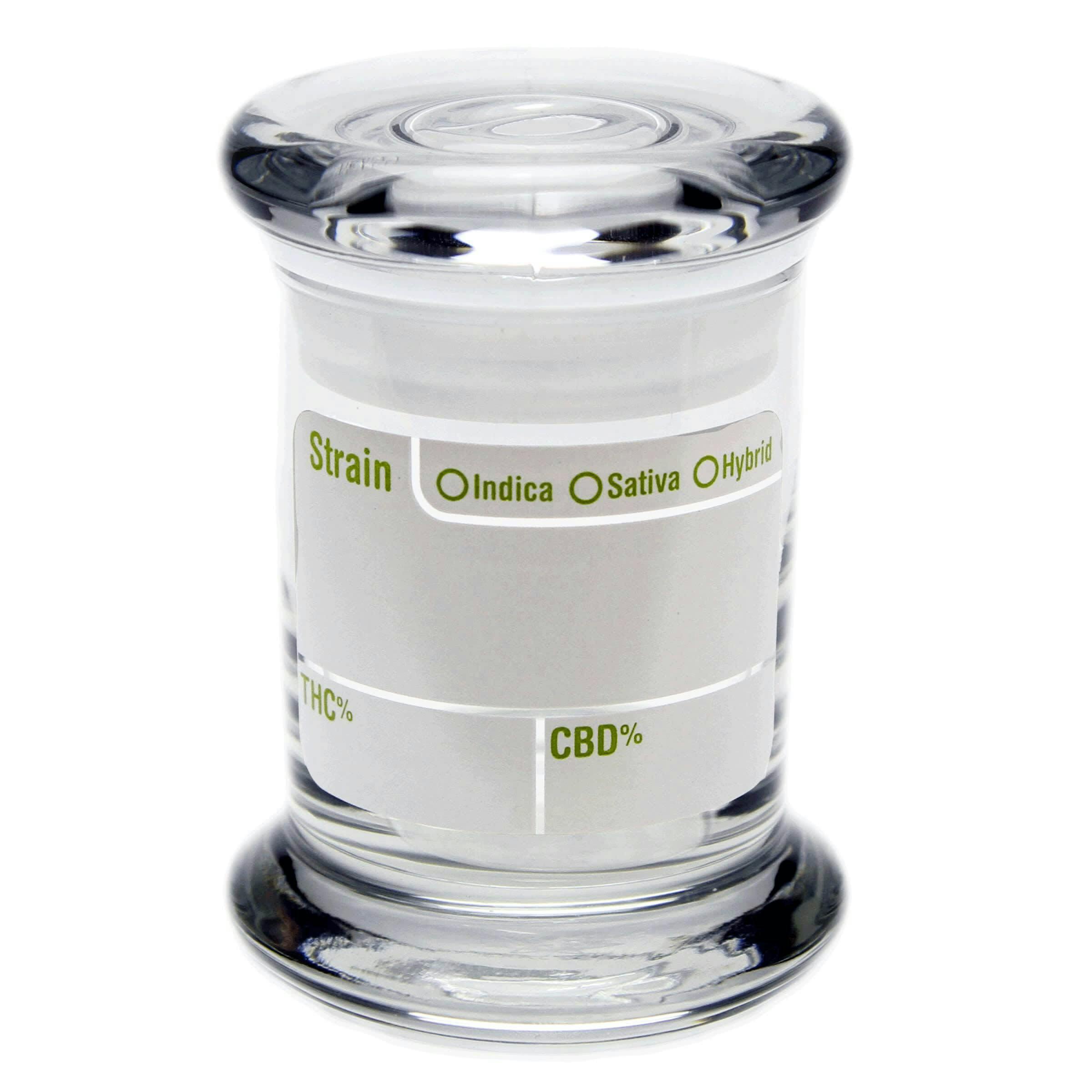 Storage - Write & Erase Pop Top Glass Jar (Clear)