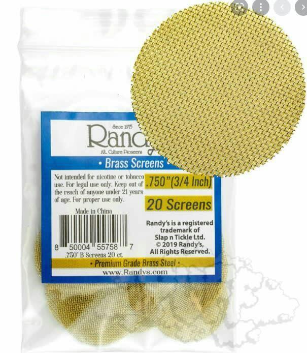 Pipes - Screens Brass by Randy's 0.75 (20 pack)