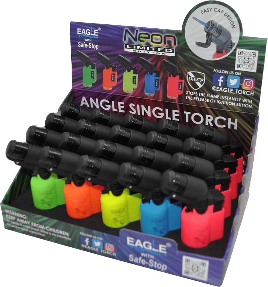 Lighters - Neon Angle Mini Torch