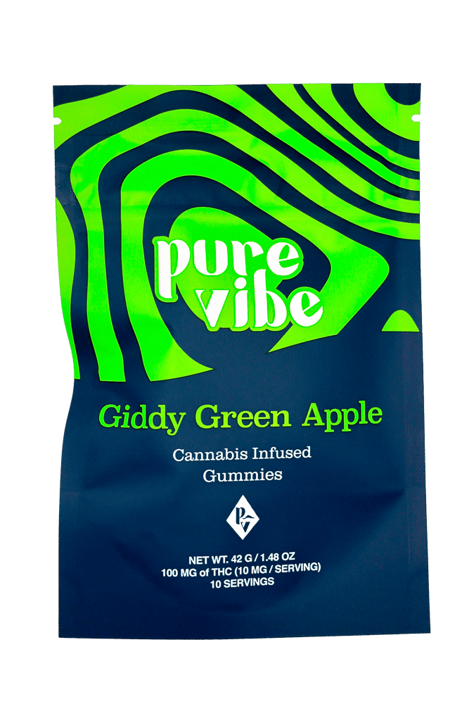 GIDDY GREEN APPLE - 100MG 10PK