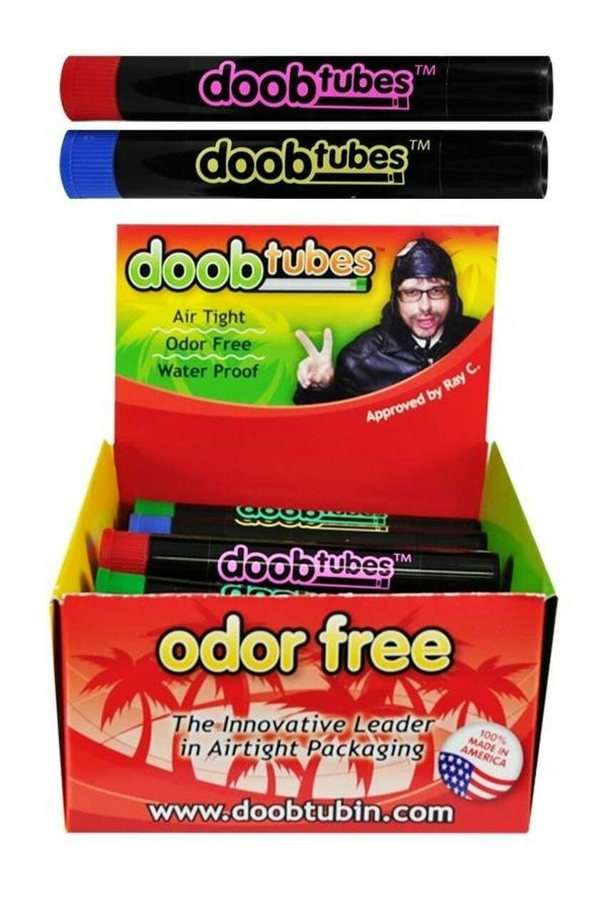 DOOB TUBES SMALL DISPLAY OF 25 TUBES SMALL FUNNIES