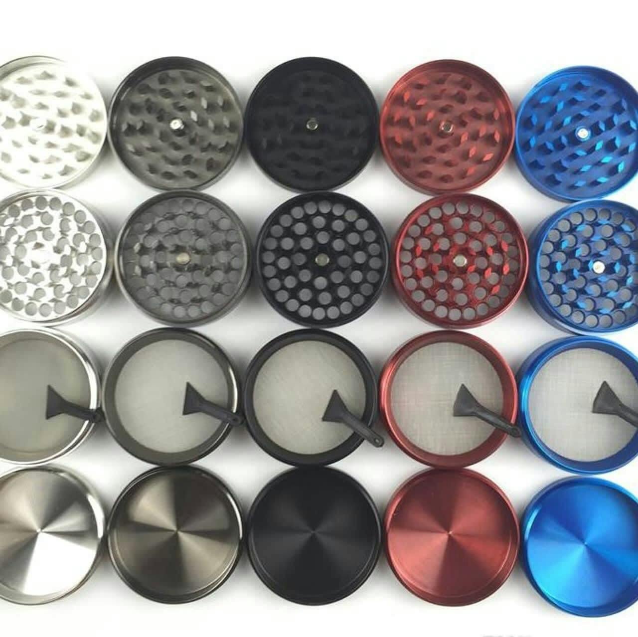 55MM 4PC GRINDER BLACK