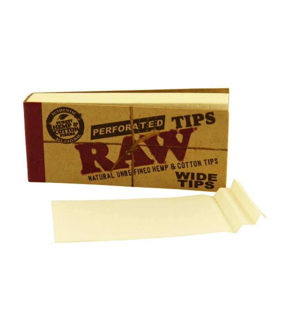 RAW - Classic Perforated Wide Tips - 50ct