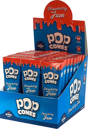 Pop Cones King Pre Rolled Cones - Strawberry Jam