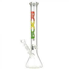 ROOR Rasta Little Sista Tube Bong - Glass Water Pipe - Premium ROOR Germany