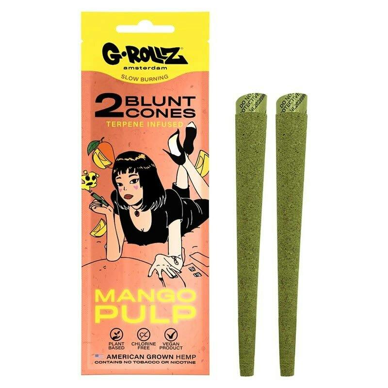 G-Rollz Mango Pulp Terpene-infused Pre-rolled Hemp Cones - 2ct
