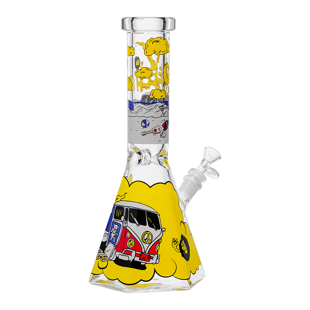 Cheech Glass - Smokey Camper Beaker - 12" 7mm