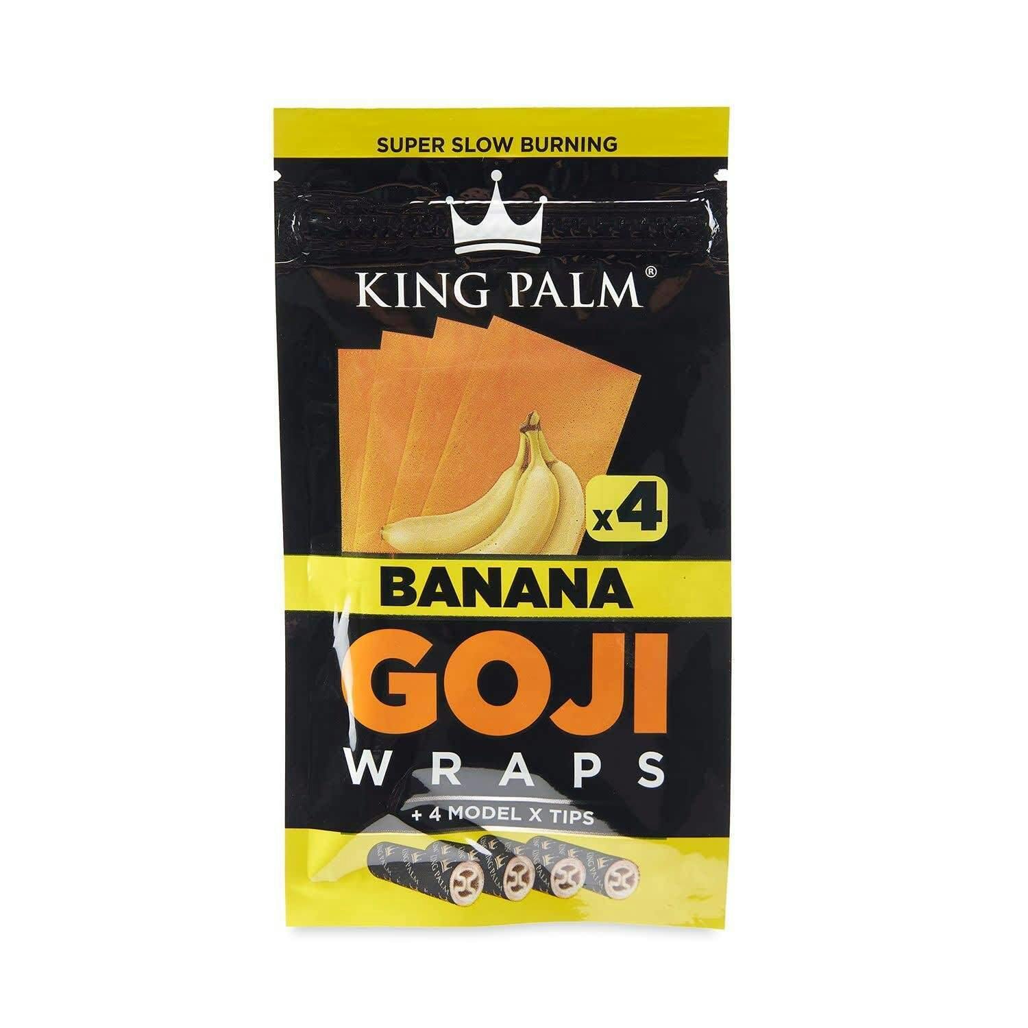 King Palm - Goji Wraps Banana - 4ct