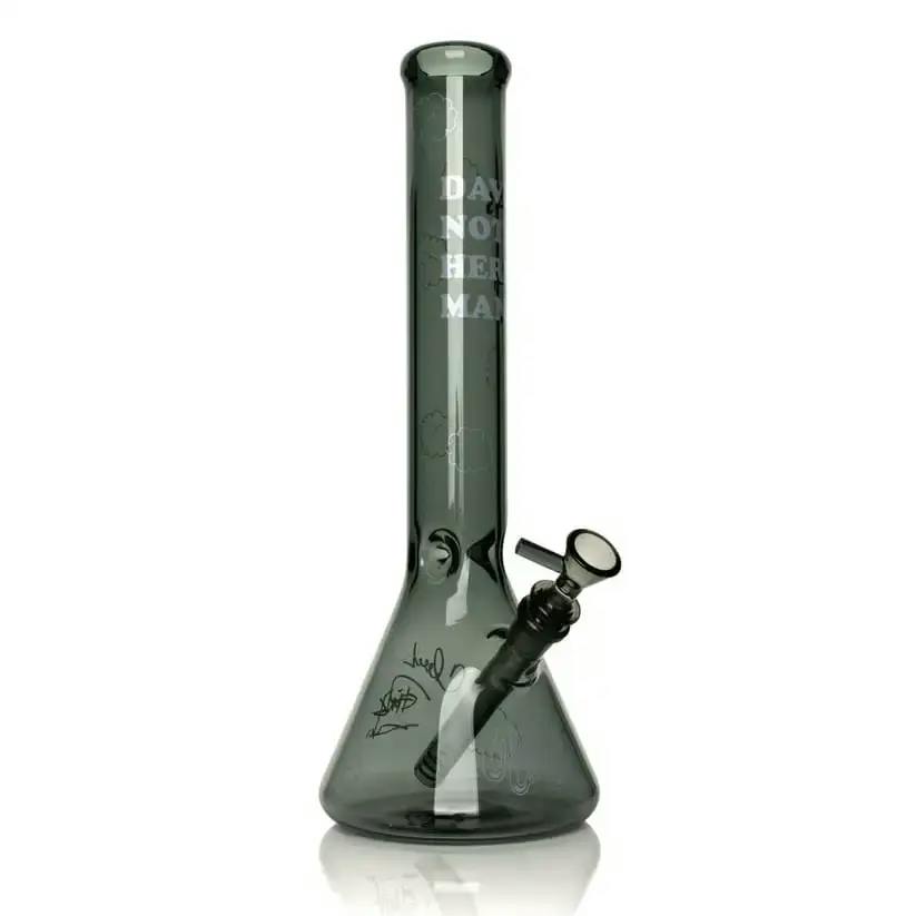 Cheech & Chong Glass - Dave's Not Here, Man Beaker Base Water Pipe - 15"