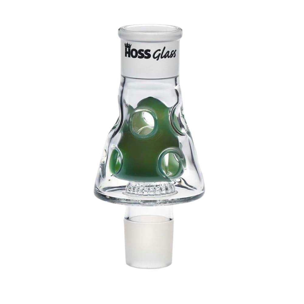 Hoss Glass - Build-a-Bong Holey Middle Percolator - Milk Green 7"
