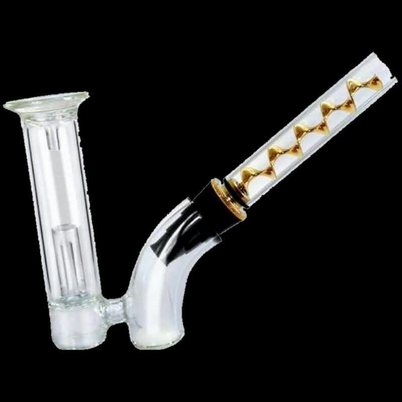 TWISTY GLASS BLUNT WITH BUBBLER