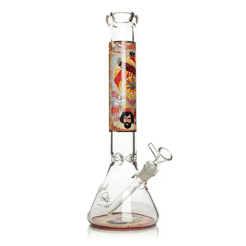 Cheech & Chong Glass - 420 Mind Meld Beaker Base Water Pipe - 15" 7mm