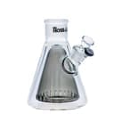 8" Hoss Glass Double Wall Beaker Base - Transparent Black