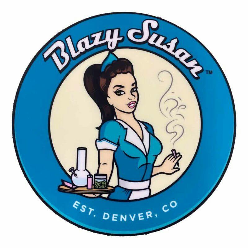 Blazy Susan - Round Silicone Dab Mats - Teal