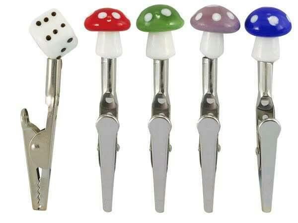 2.65" Ceramic Tip Mushrooms & Dice Roach Clip