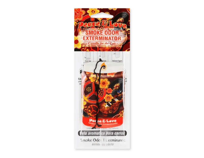 Smoke Odor Car Air Freshener - Peace & Love