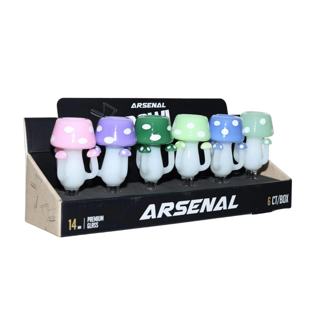 Arsenal - Mushroom Cluster Glass Bowl - 14mm