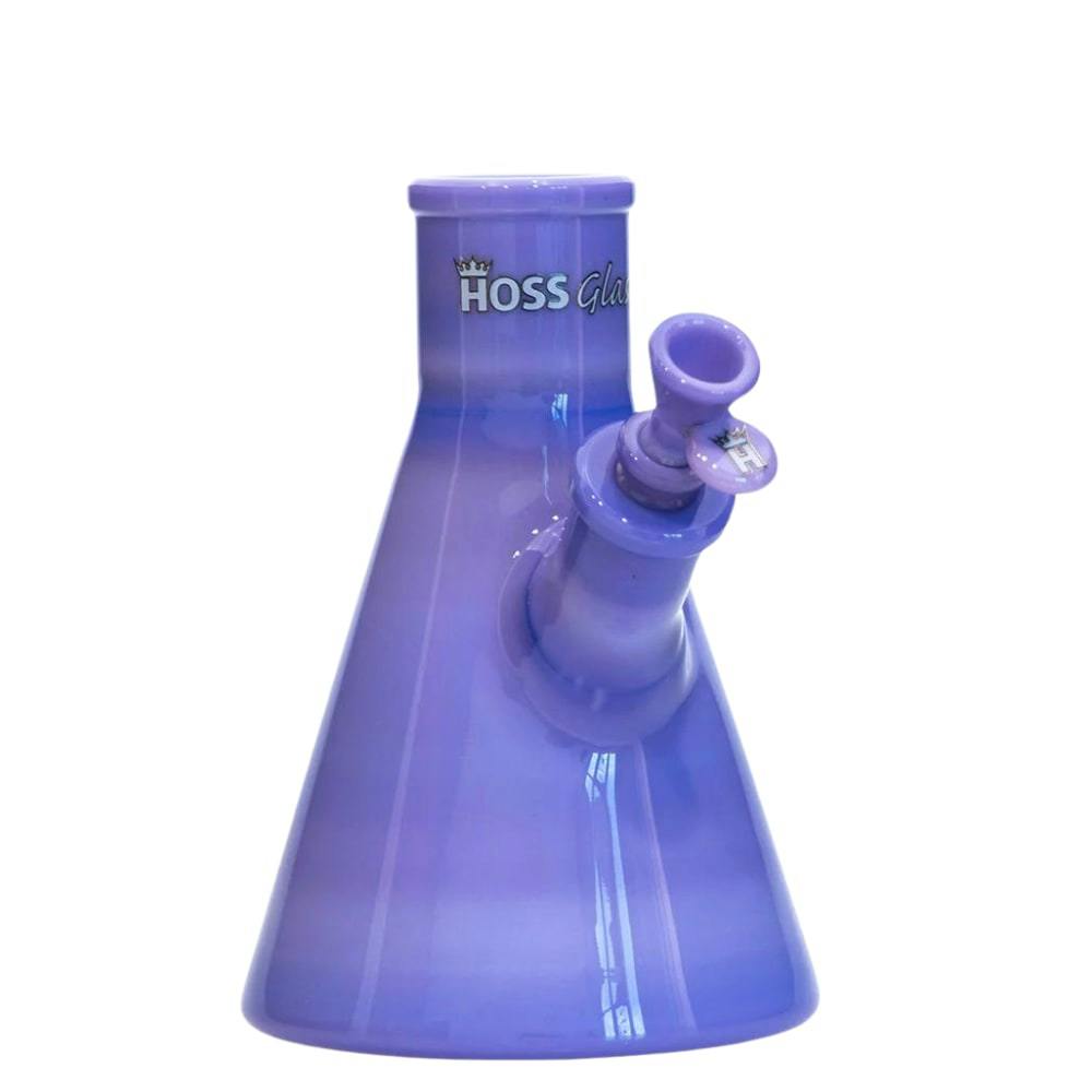 Hoss Glass Full Color Beaker Base Purple - 8"
