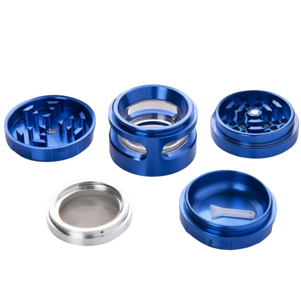 OG Original - 4 Part Grinder w/ Removable Screen and Glass Herb Catcher - 56mm