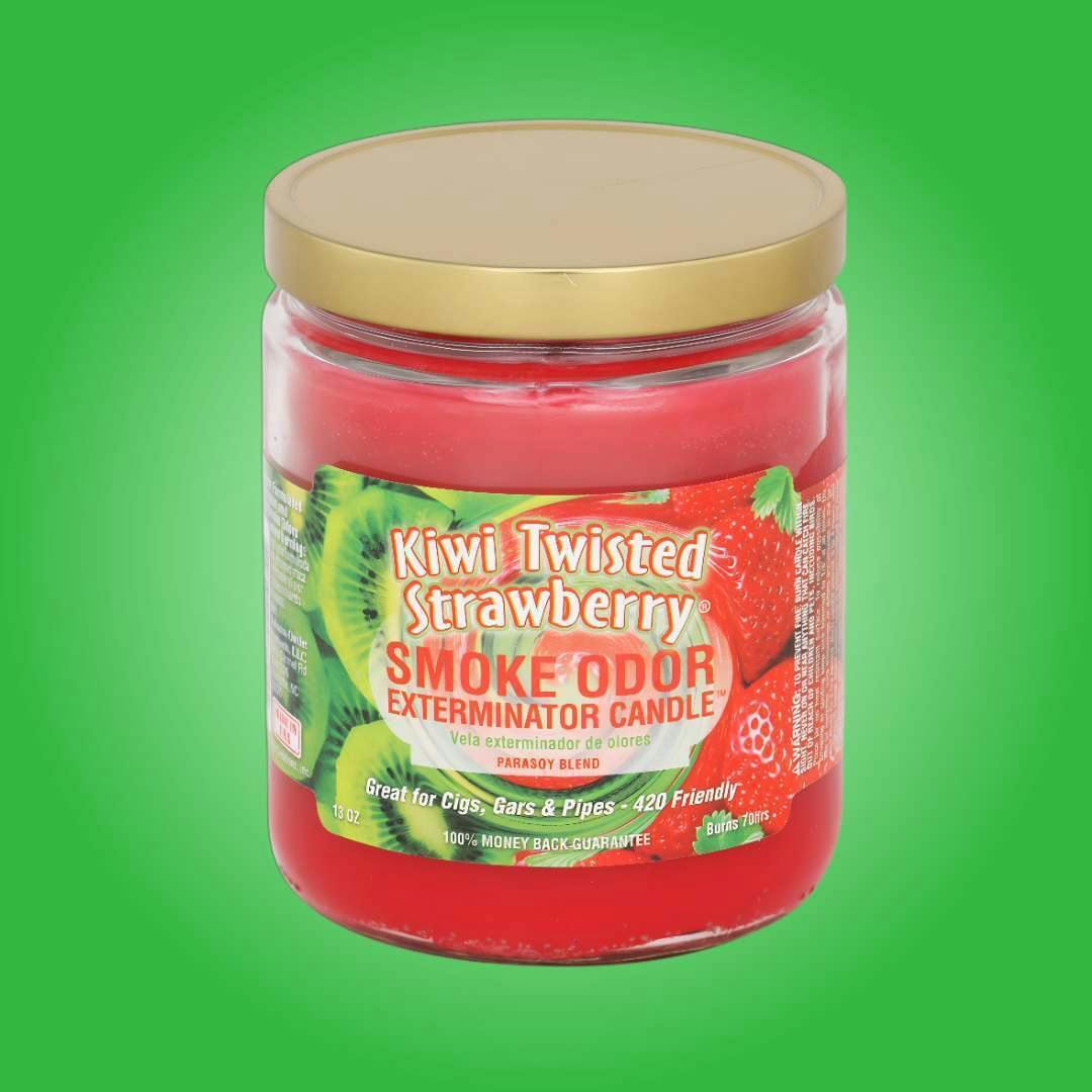 Smoke Odor 13oz. Candle - Kiwi Twisted Strawberry
