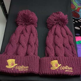 Burgundy Chunk Beanie