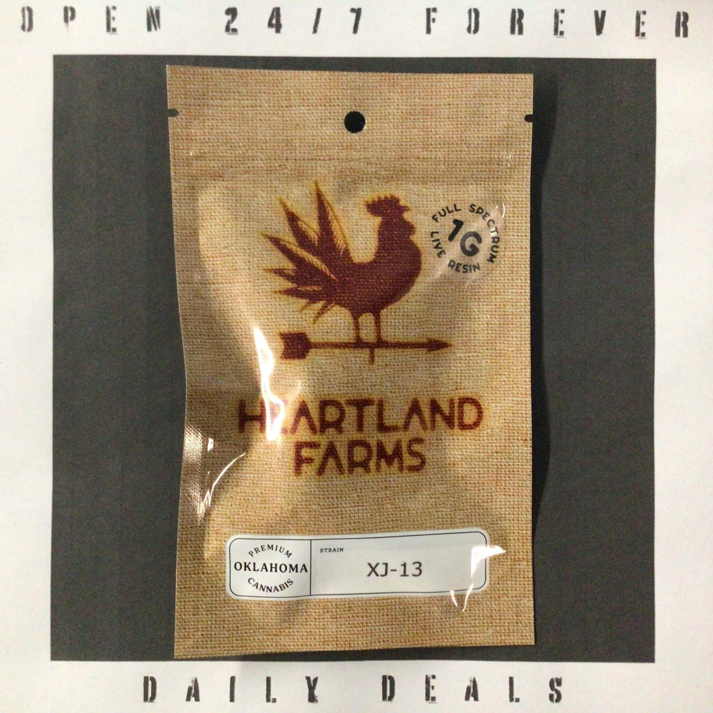 Heartland Farms - XJ-13 1g Live Resin Disposable