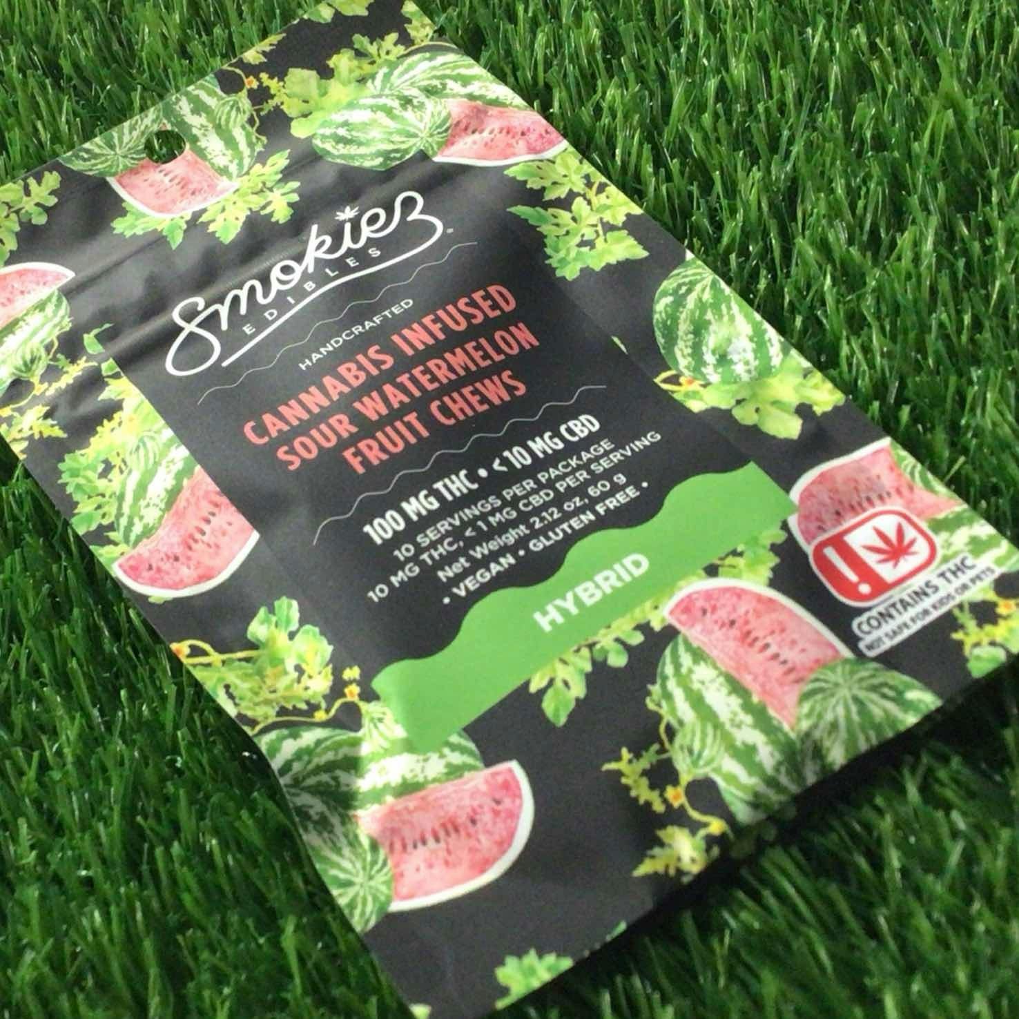 Sour Watermelon Gummies | 100mg | 10ct | 10mg/ea