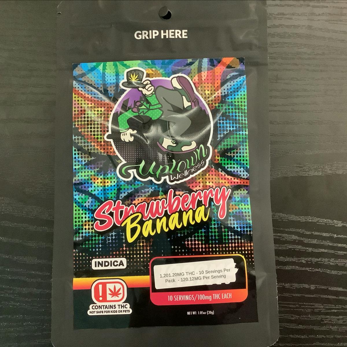 Uptown Wellness - 1000MG Strawberry Banana Gummies