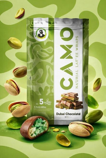 CAMO - Dubai Chocolate Natural Leaf Wraps 5pk