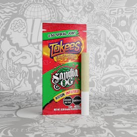 Tokees - Sandia OG (I) .5g Rosin Infused Joint