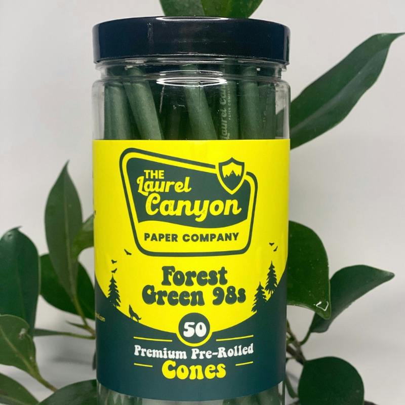 The Laurel Canyon Paper Company Forest Green Cones 50pk