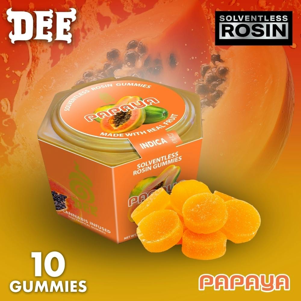 Dee Restore Papaya: Dee Restore Papaya (I) Rosin Gummies 100mg