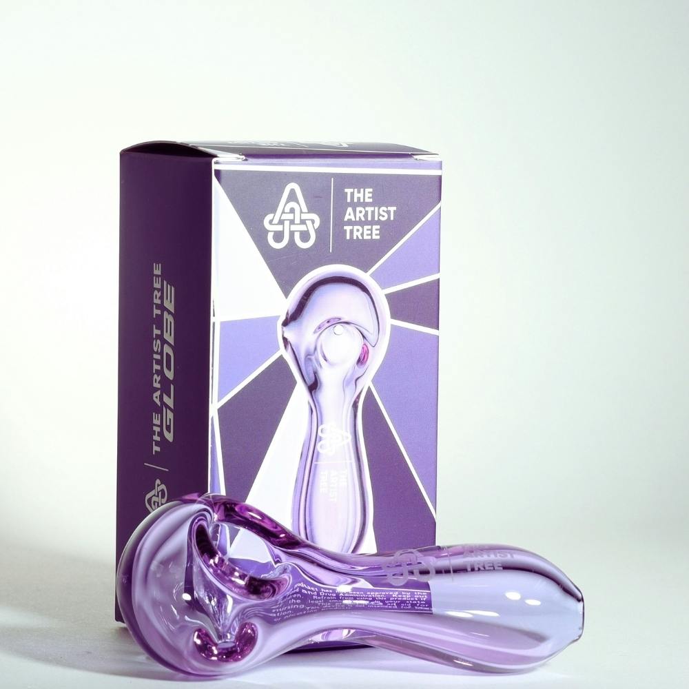 The Artist Tree Purple Glass Pipe