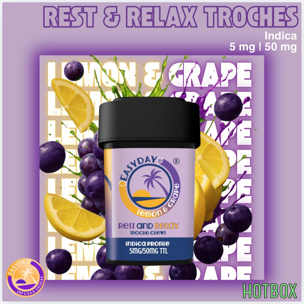 Lemon Grape - Rest & Relax - 5 mg Chews