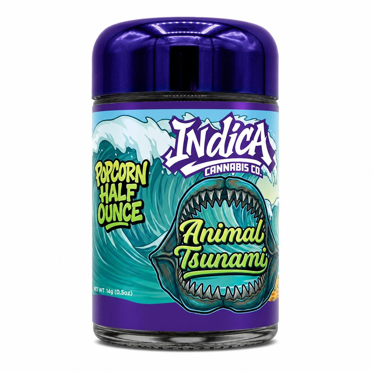 Indica Cannabis Co - Popcorn Flower - Animal Tsunami (I) (14.0g)